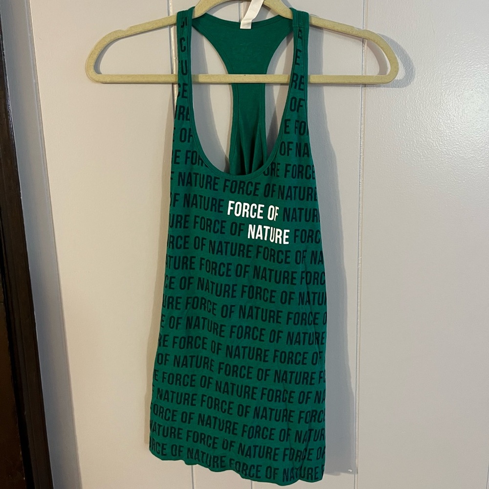 Under Armour Force of Nature Green Tank Top